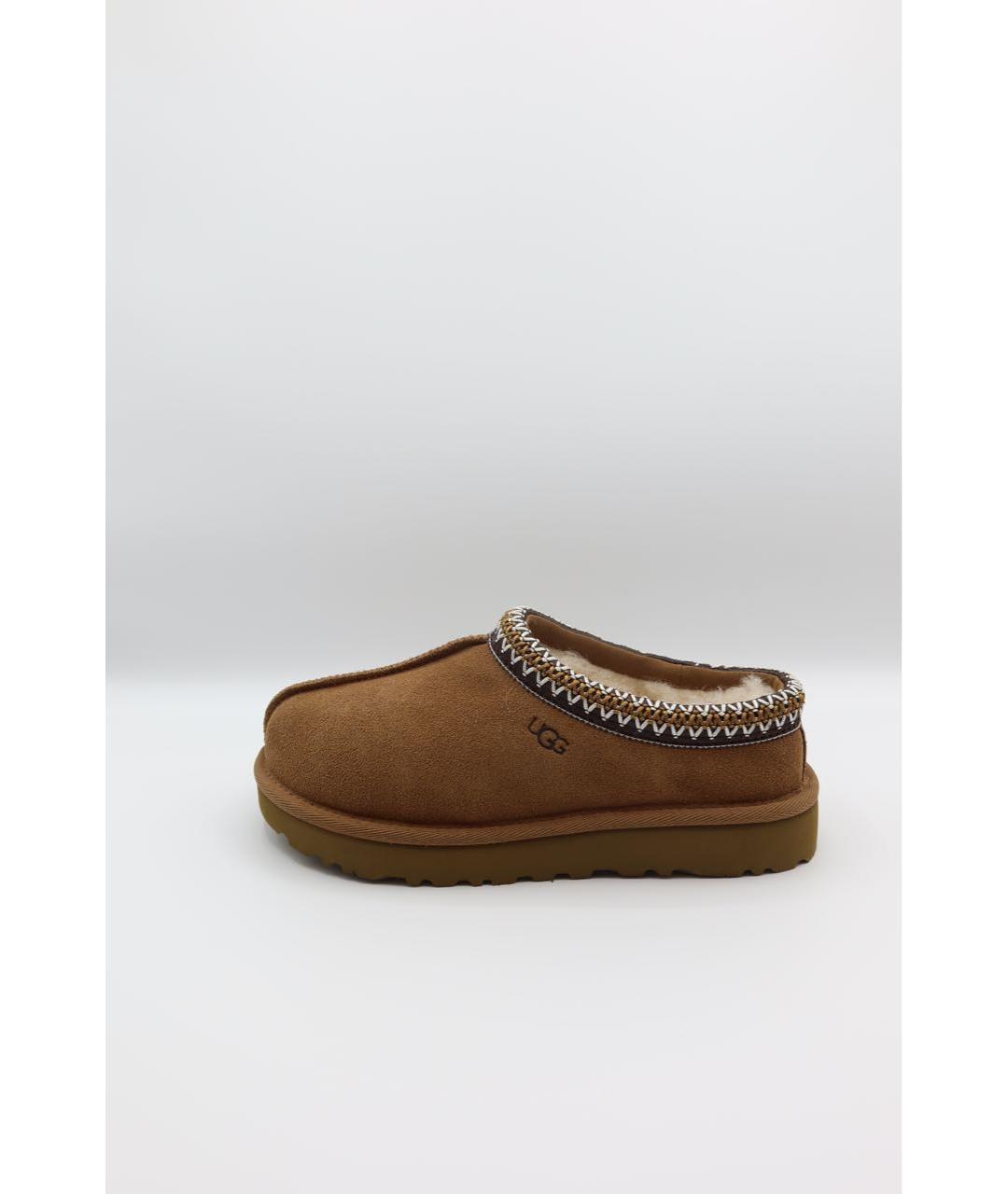 UGG AUSTRALIA Горчичные замшевые слипоны, фото 7