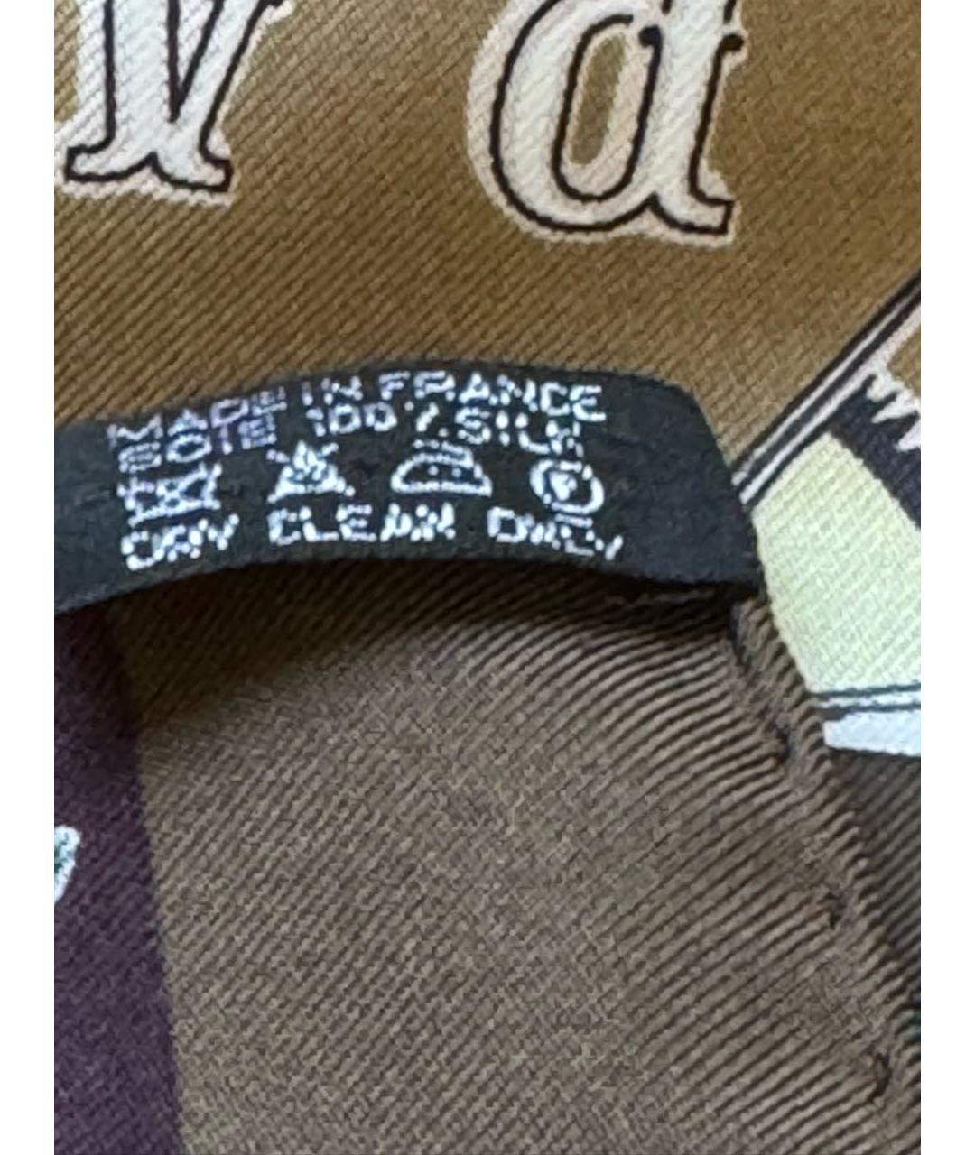 HERMES Мульти шелковый платок, фото 5