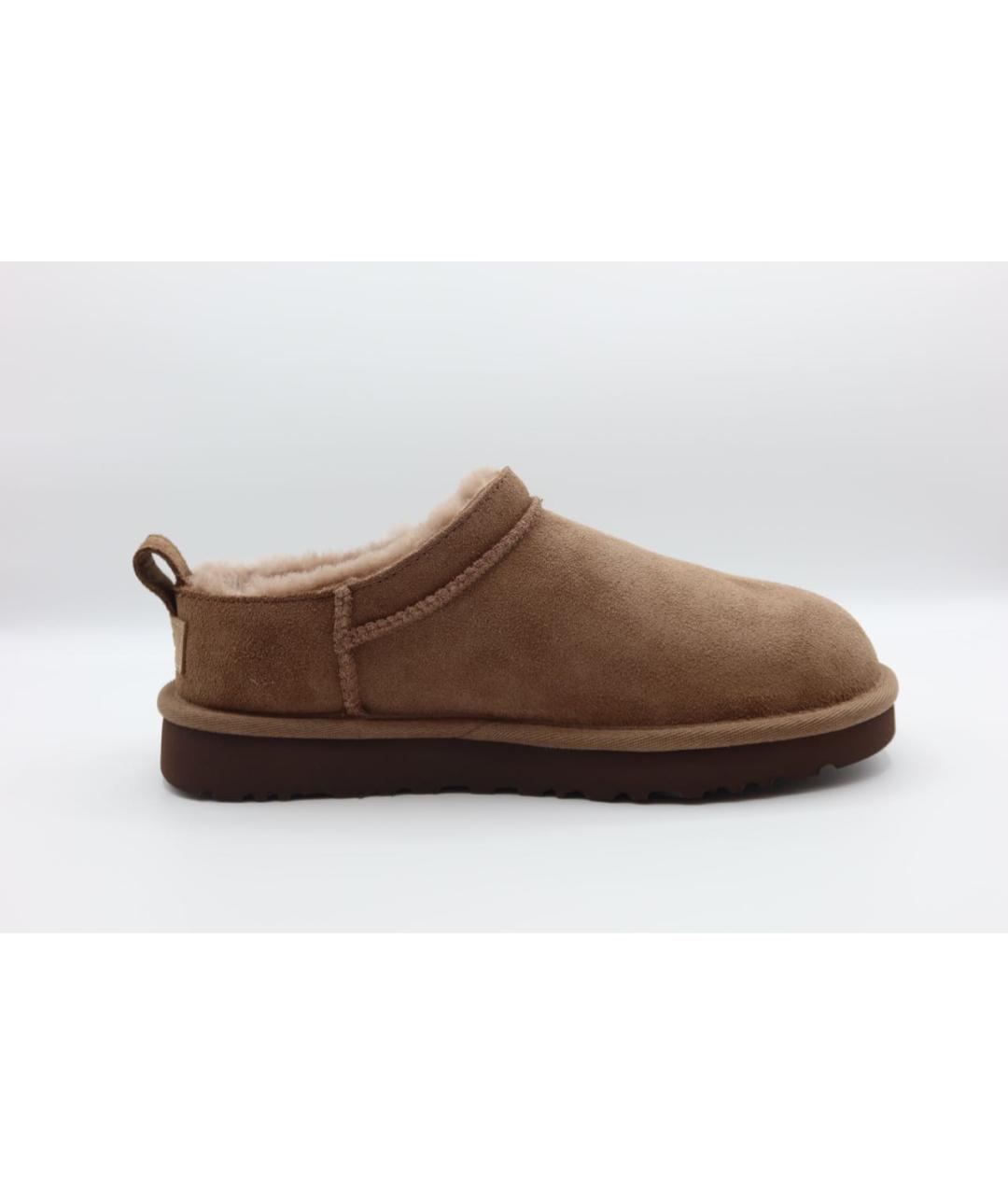 UGG AUSTRALIA Коричневые замшевые слипоны, фото 3