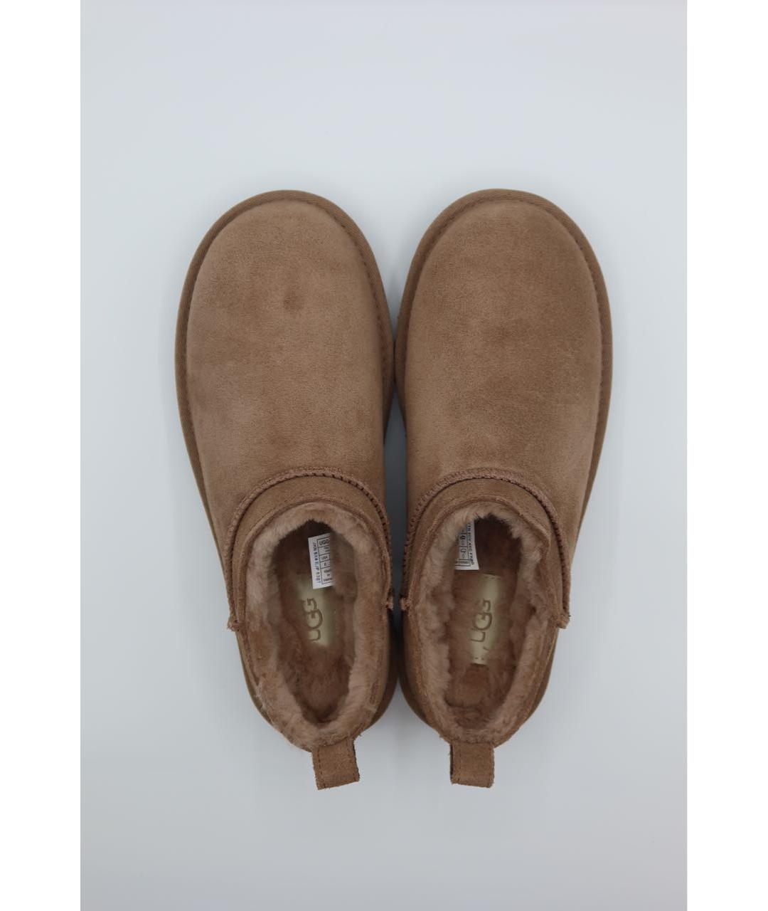 UGG AUSTRALIA Коричневые замшевые слипоны, фото 6