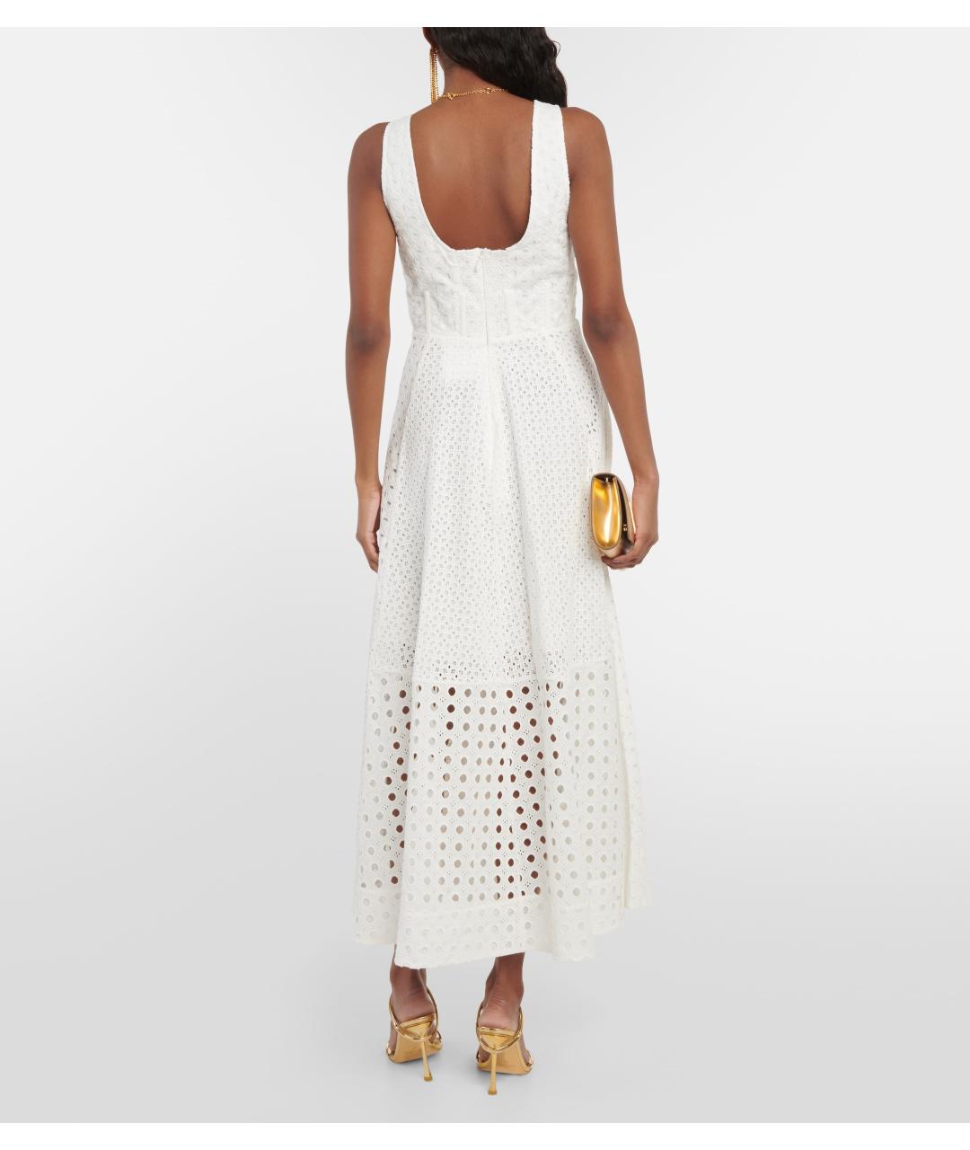 ZIMMERMANN Белое хлопковое коктейльное платье, фото 5