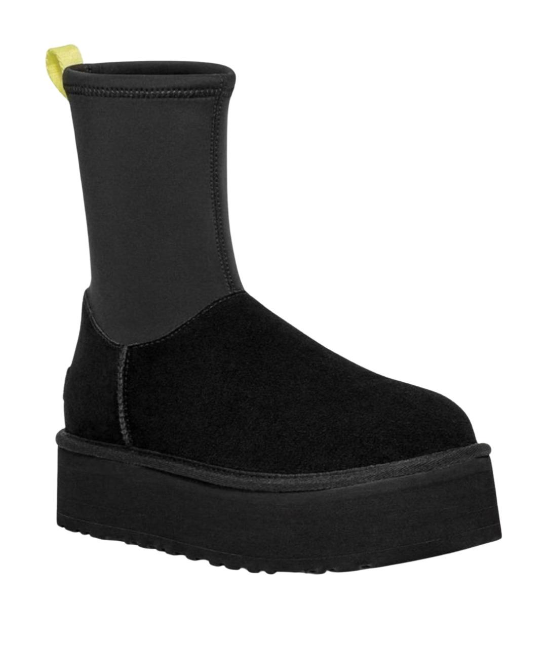 UGG AUSTRALIA Черные замшевые полусапоги, фото 1