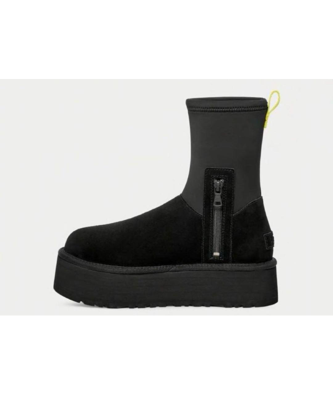 UGG AUSTRALIA Черные замшевые полусапоги, фото 3