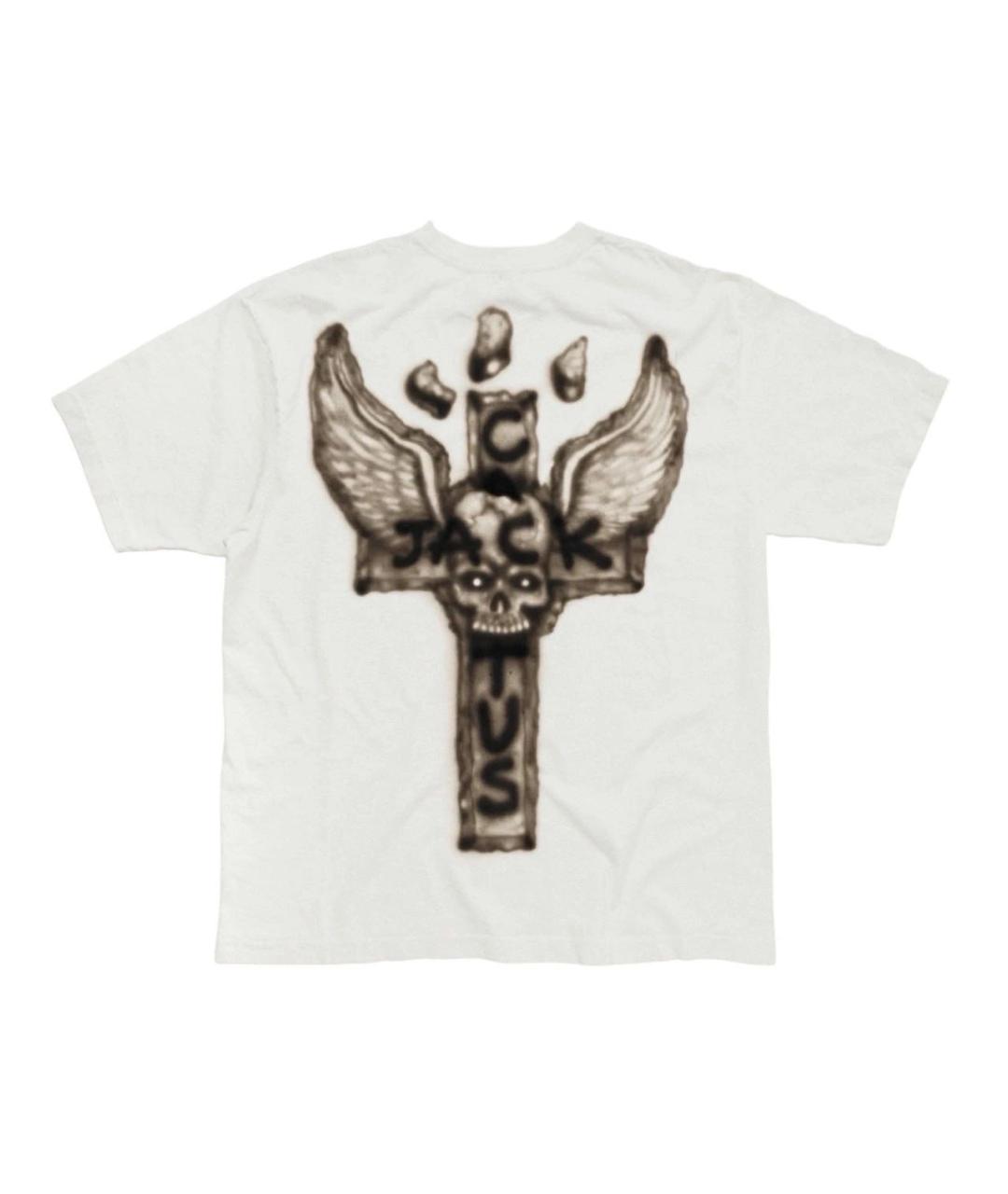 CACTUS JACK BY TRAVIS SCOTT Белая хлопковая футболка, фото 2