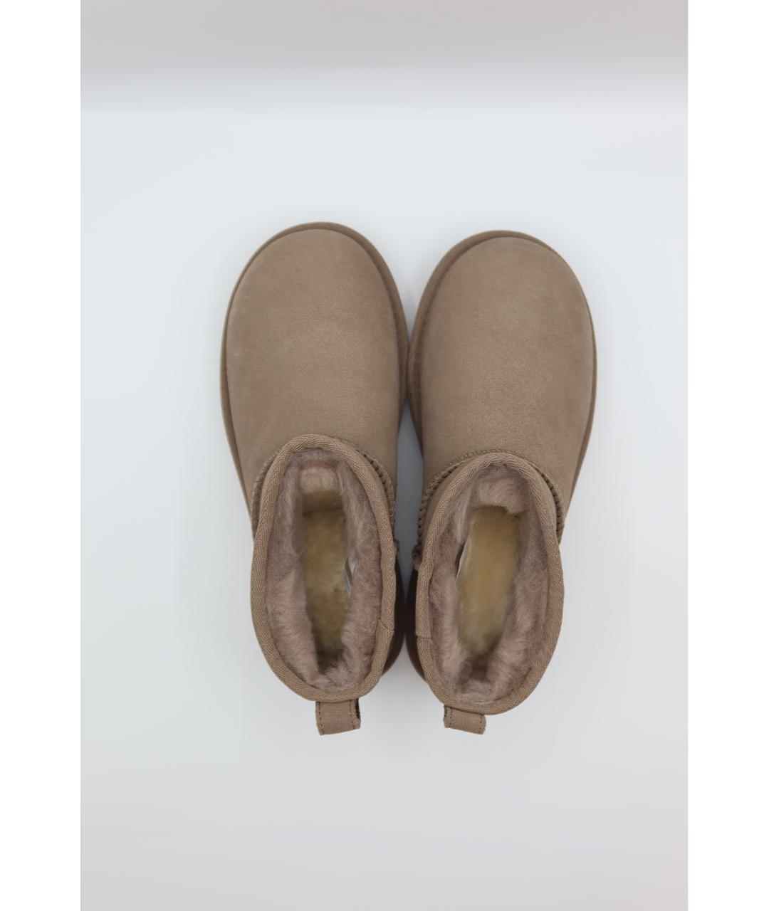 UGG AUSTRALIA Коричневые замшевые ботинки, фото 5