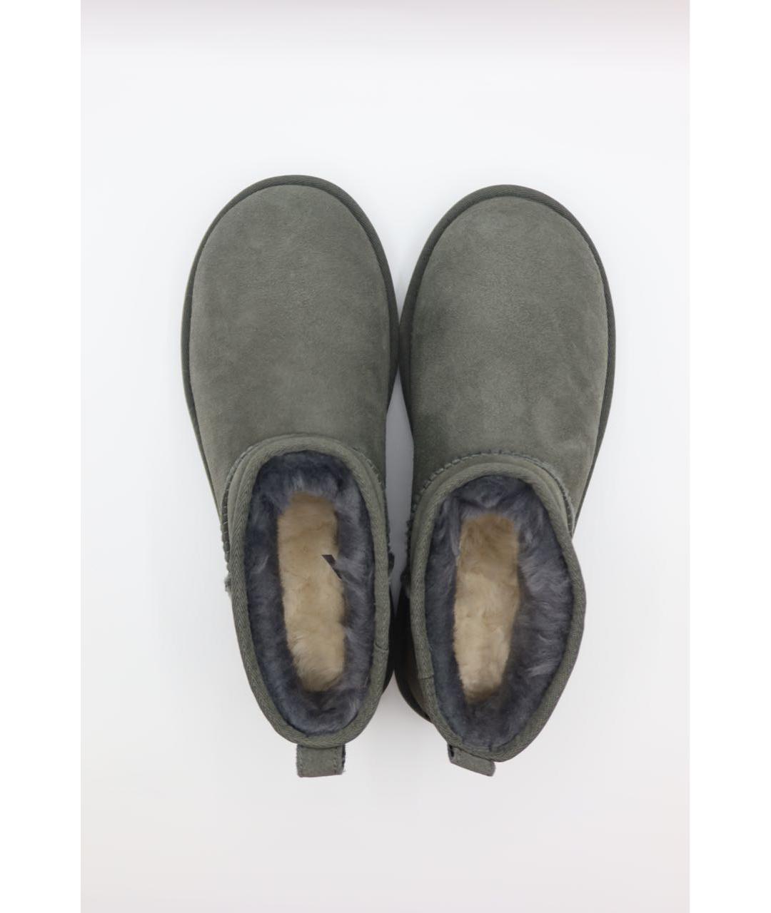 UGG AUSTRALIA Антрацитовые замшевые низкие ботинки, фото 5