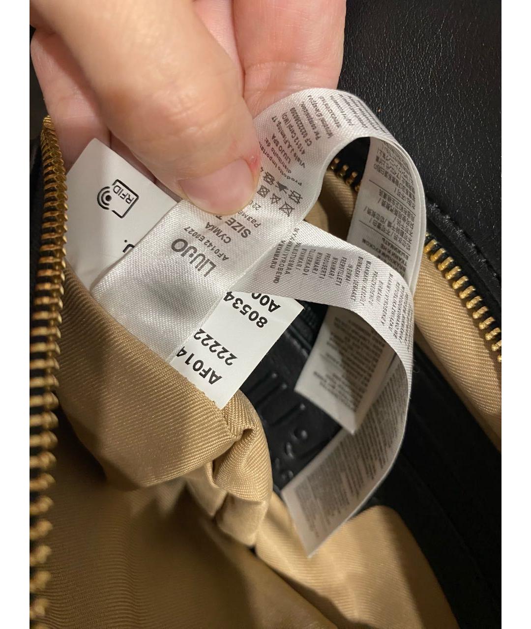 LIU JO Черный кожаный рюкзак, фото 5