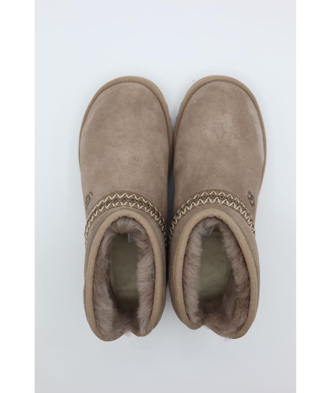 UGG AUSTRALIA Коричневые замшевые ботинки, фото 5