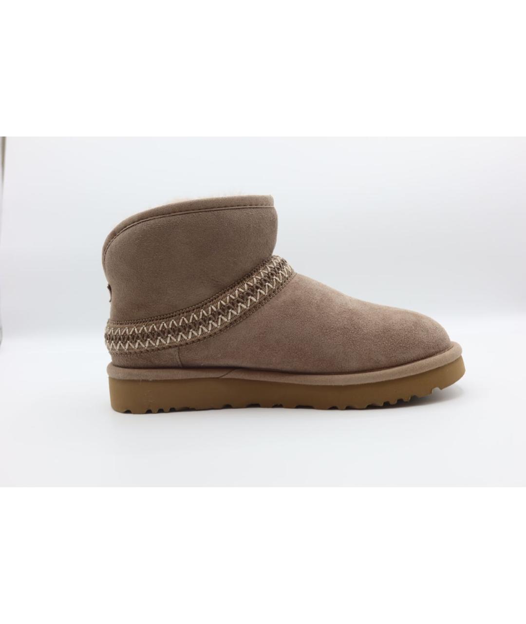 UGG AUSTRALIA Коричневые замшевые ботинки, фото 3