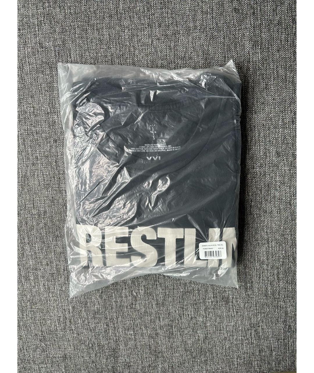 CACTUS JACK BY TRAVIS SCOTT Черная хлопковая футболка, фото 5