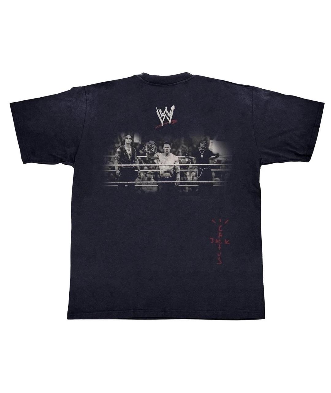 CACTUS JACK BY TRAVIS SCOTT Черная хлопковая футболка, фото 2