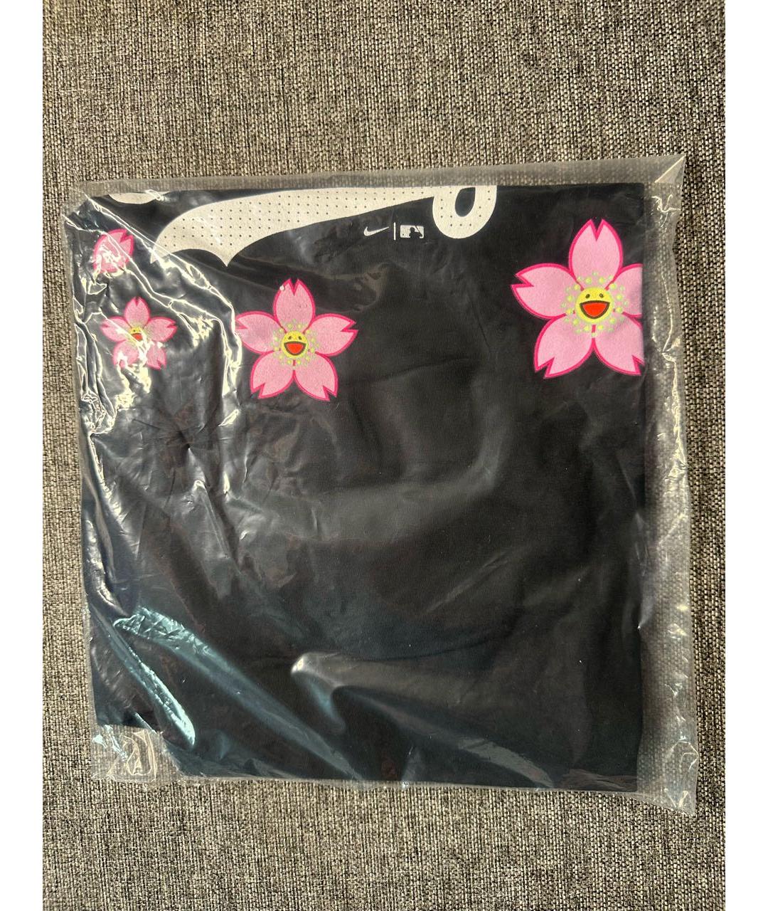 TAKASHI MURAKAMI Черная хлопковая футболка, фото 6