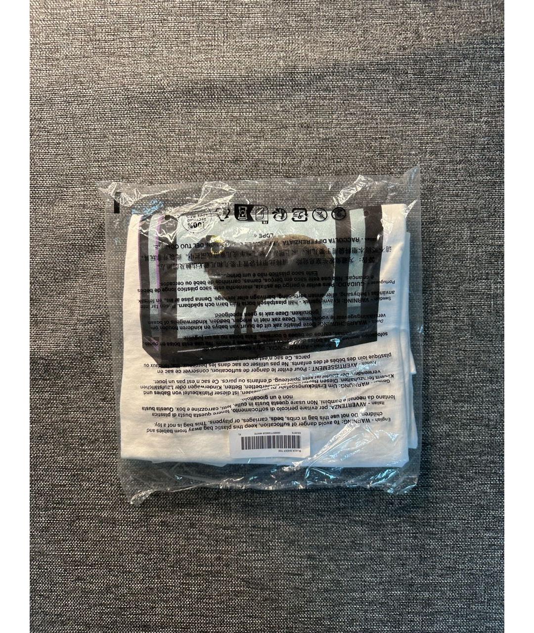 SUPREME Белая хлопковая футболка, фото 3