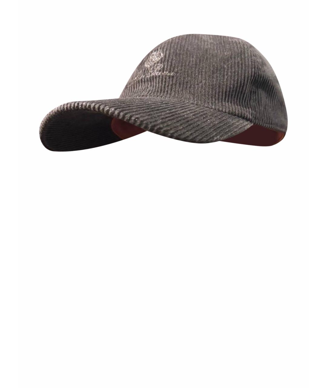 LORO PIANA Коричневая кепка/бейсболка, фото 1