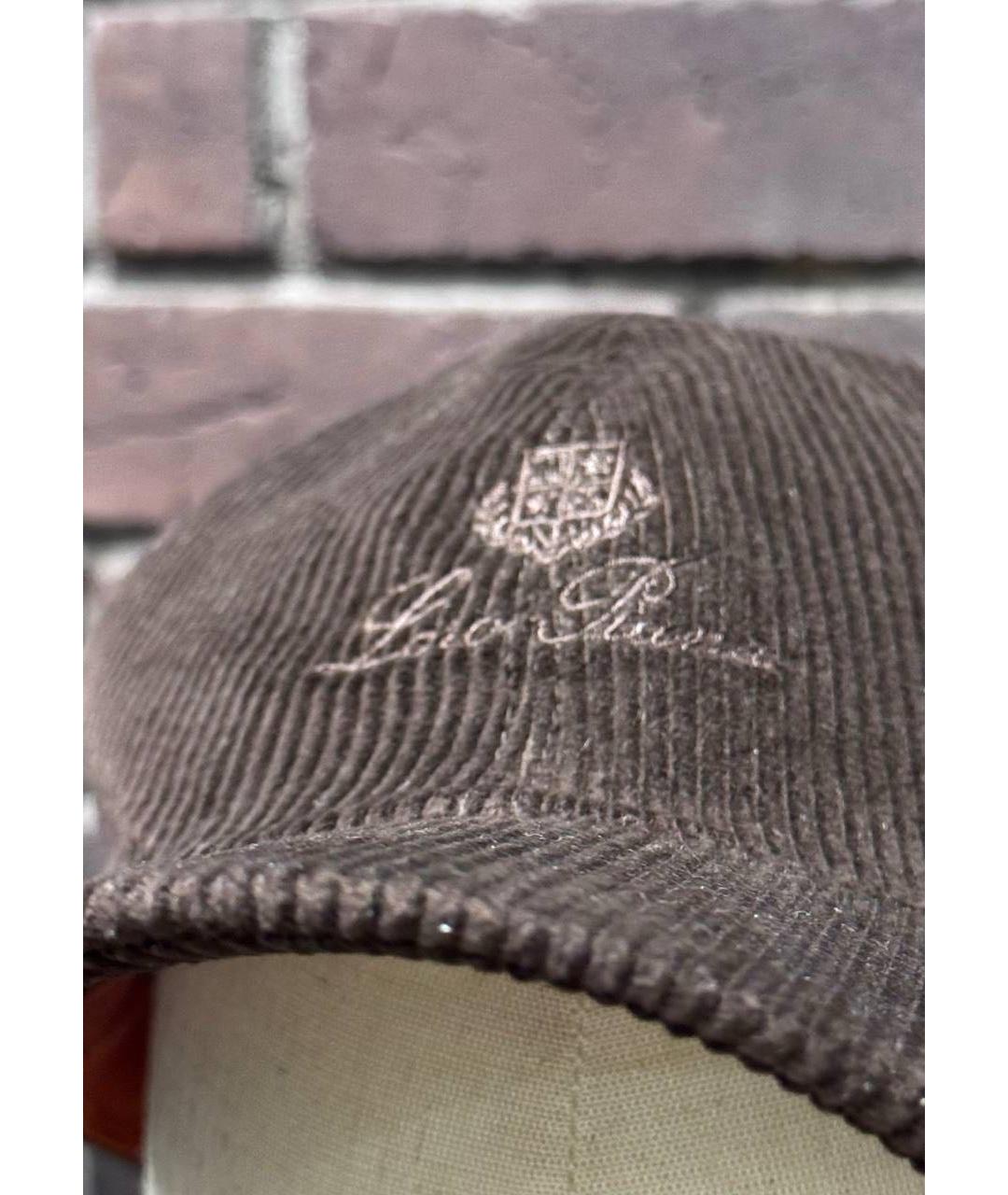LORO PIANA Коричневая кепка/бейсболка, фото 2
