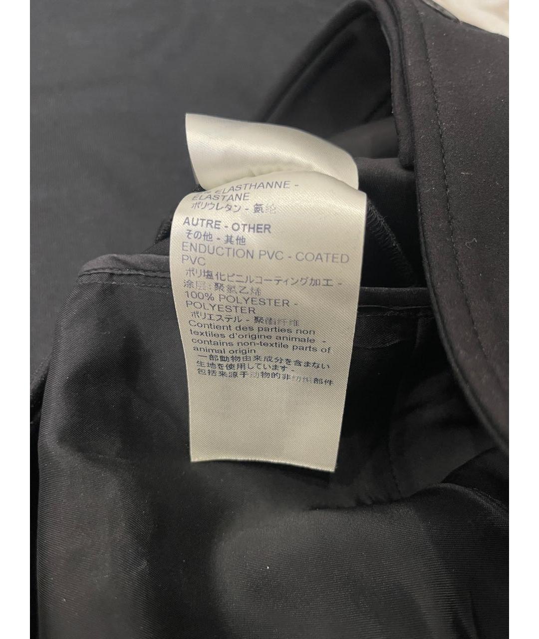 LOUIS VUITTON Черные хлопко-эластановые брюки узкие, фото 7