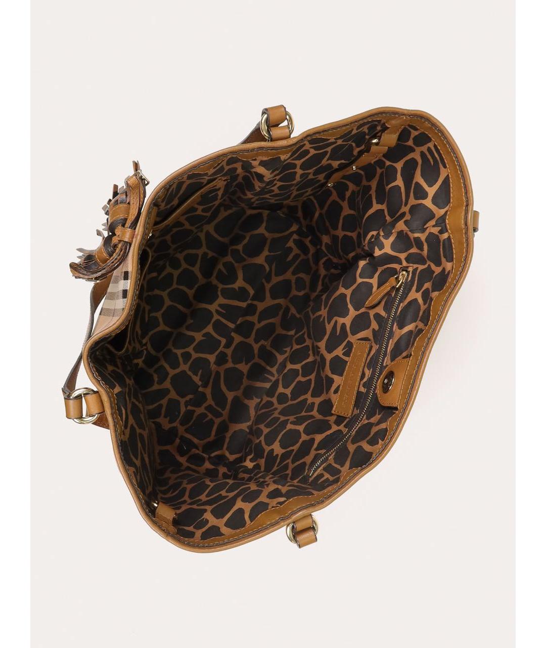 BURBERRY Бежевая сумка тоут, фото 4