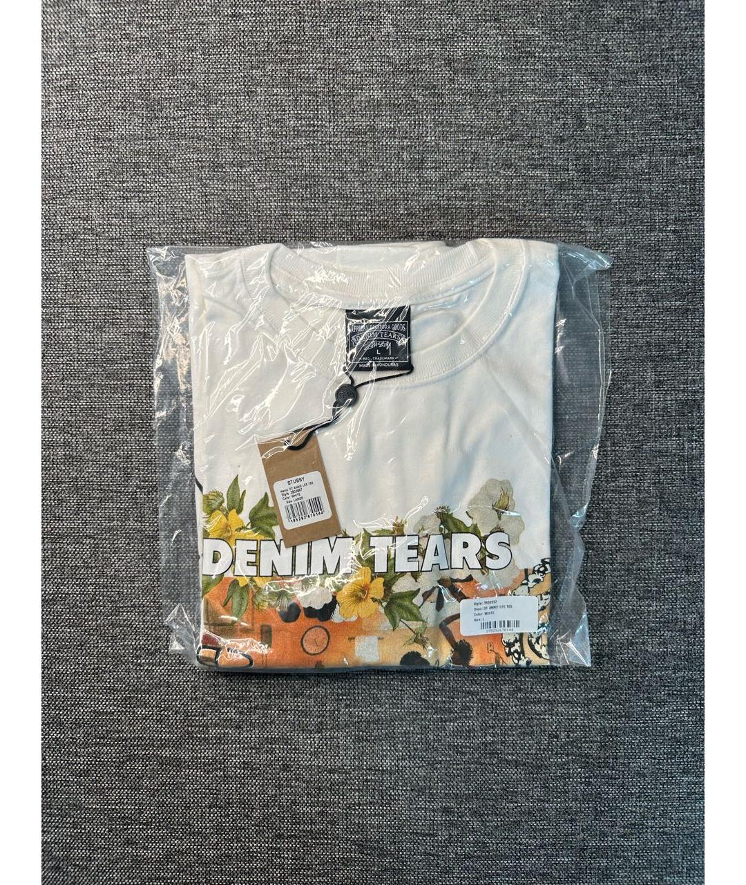 Denim Tears Белая хлопковая футболка, фото 6
