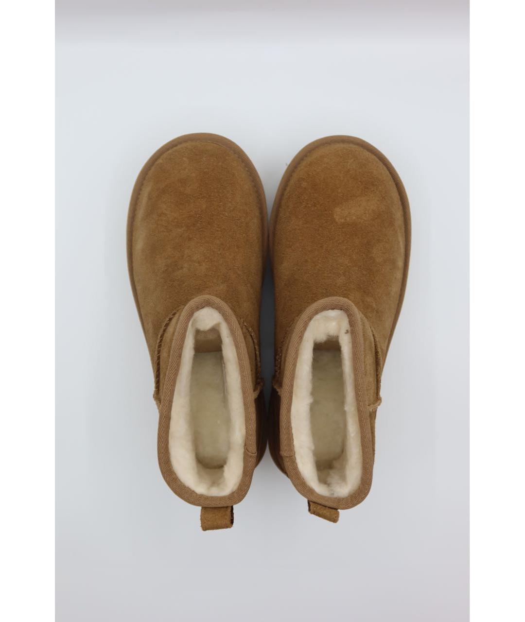 UGG AUSTRALIA Коричневые замшевые ботинки, фото 5