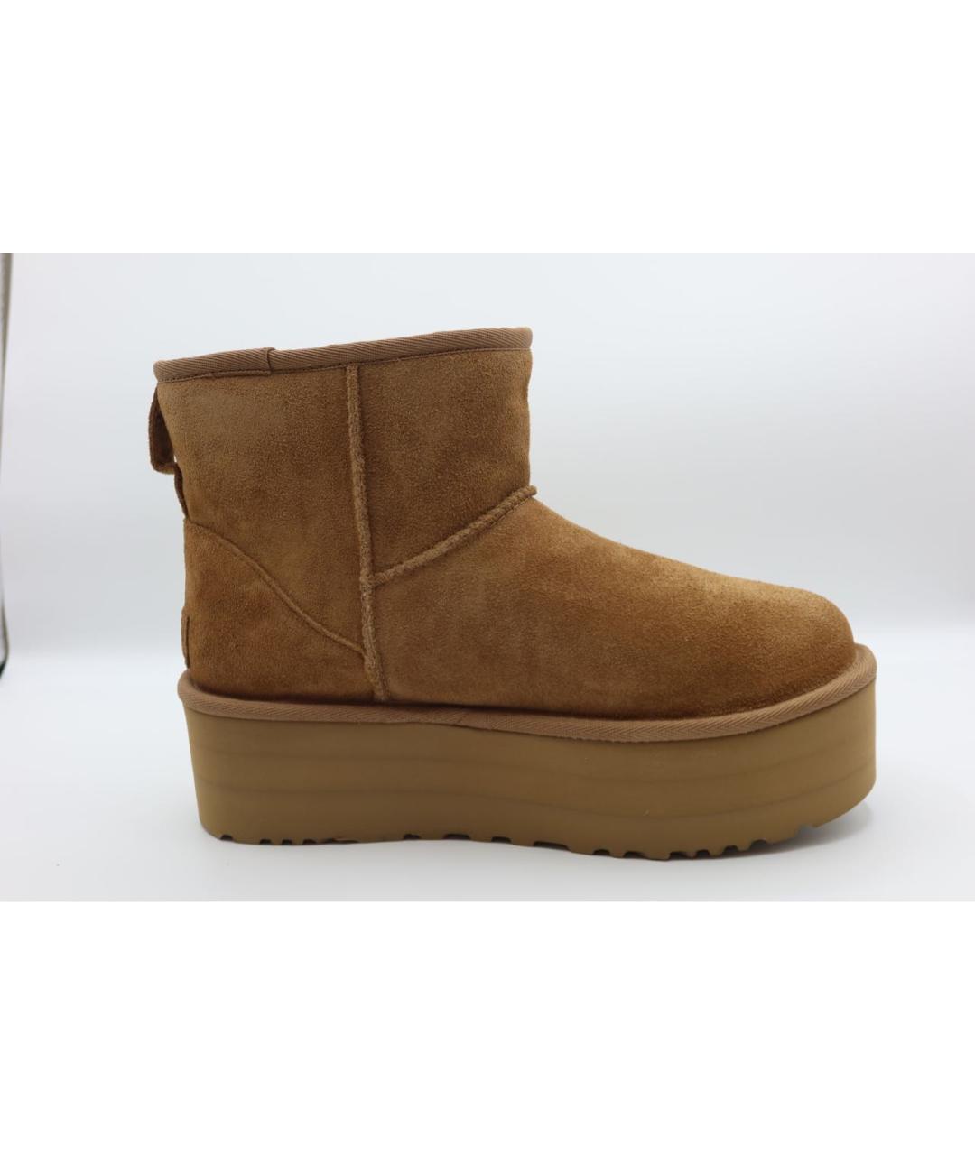 UGG AUSTRALIA Горчичные замшевые ботинки, фото 3