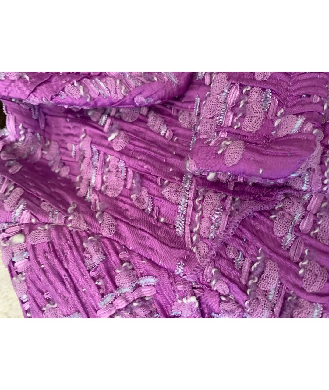 NINA RICCI PRE-OWNED Фиолетовый полиамидовый жакет/пиджак, фото 5
