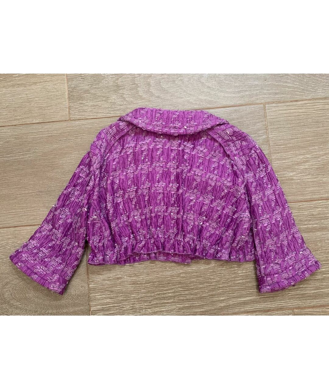 NINA RICCI PRE-OWNED Фиолетовый полиамидовый жакет/пиджак, фото 2