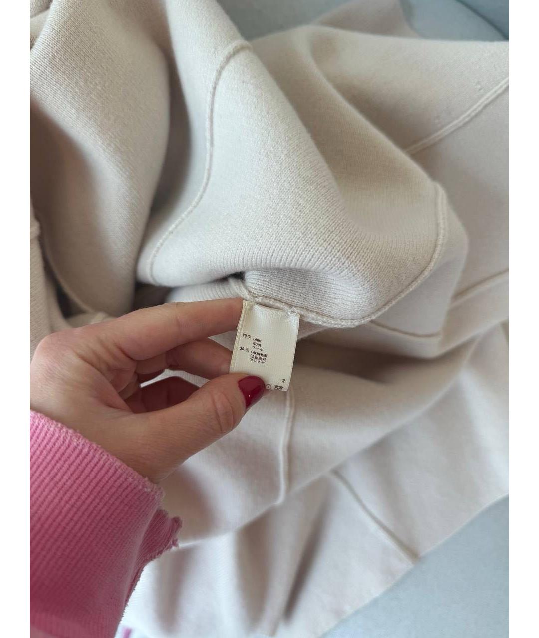 LOUIS VUITTON Бежевое шерстяное повседневное платье, фото 4