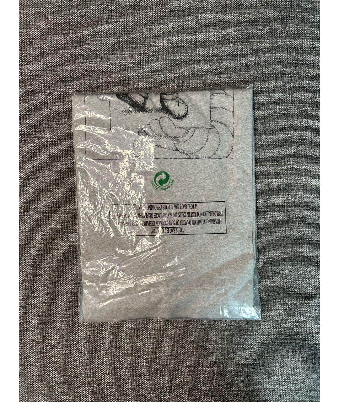 KAWS Серая хлопковая футболка, фото 5