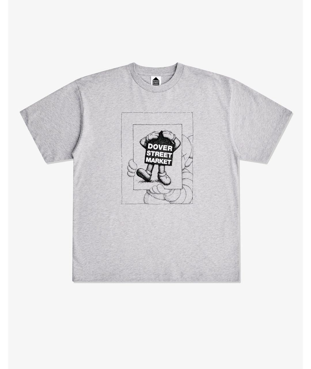 KAWS Серая хлопковая футболка, фото 6