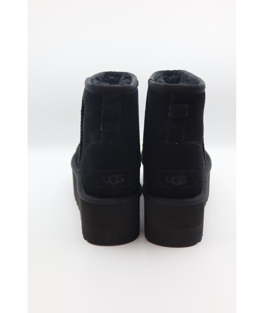 UGG AUSTRALIA Черные замшевые ботинки, фото 4
