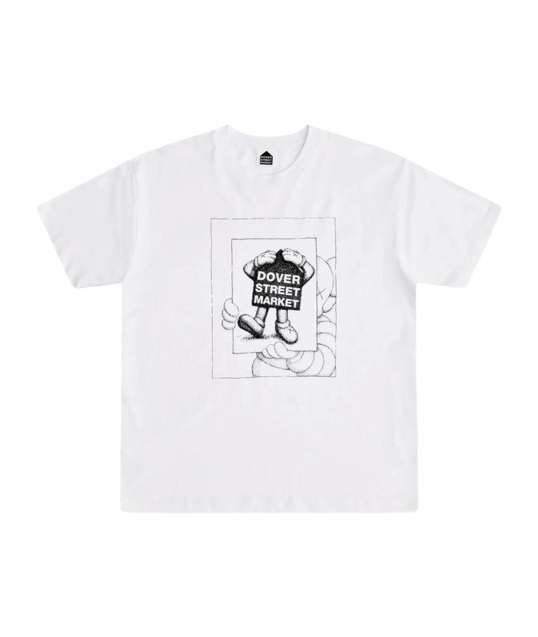 KAWS Белая хлопковая футболка, фото 1