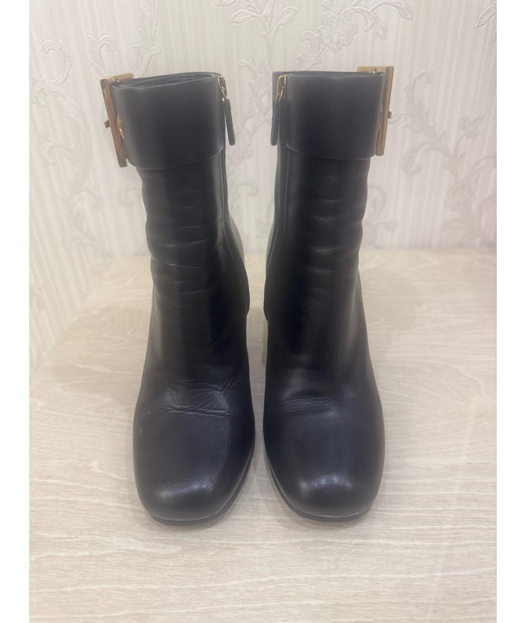 GUCCI Черные кожаные полусапоги, фото 2