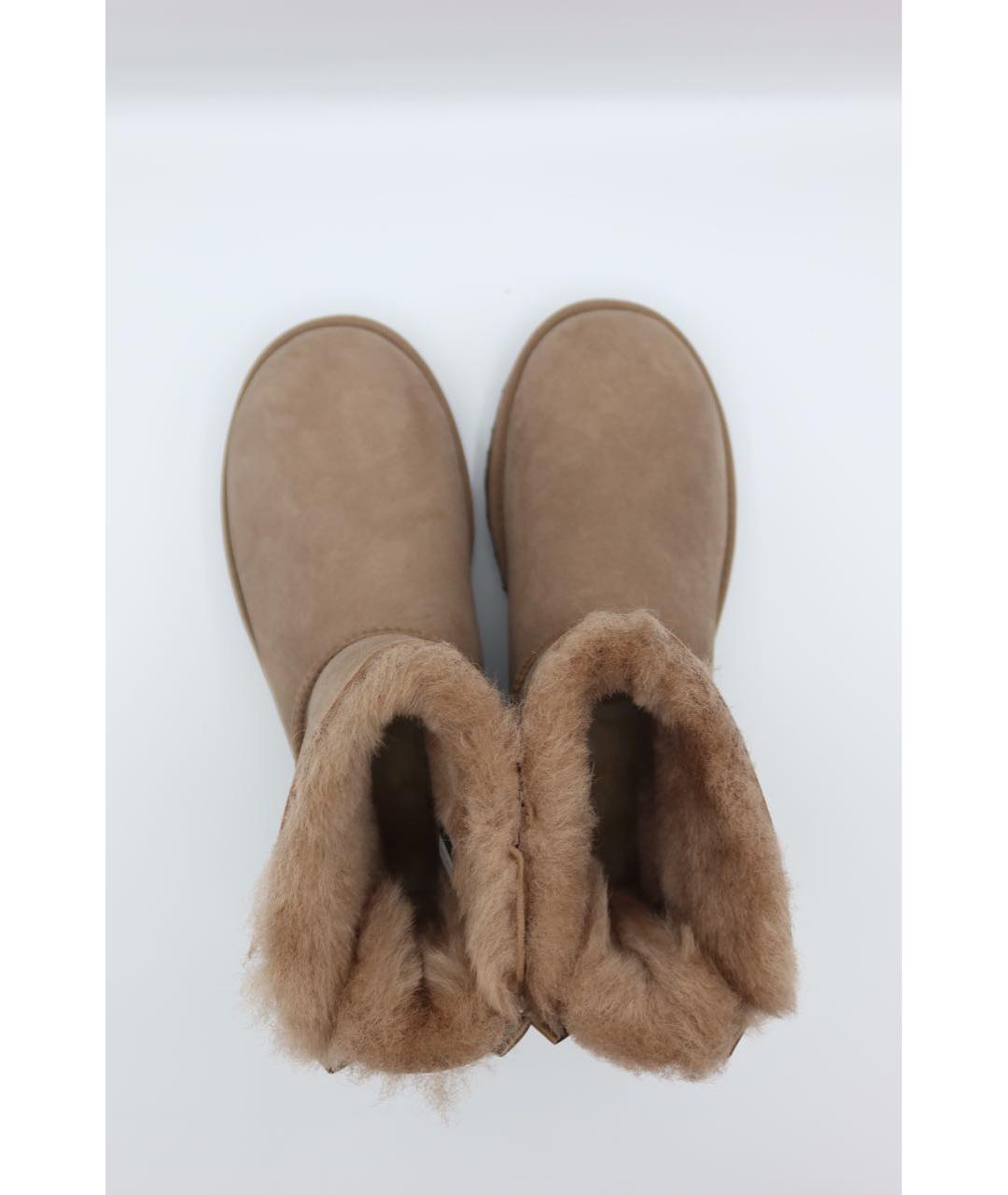 UGG AUSTRALIA Коричневые замшевые ботинки, фото 5