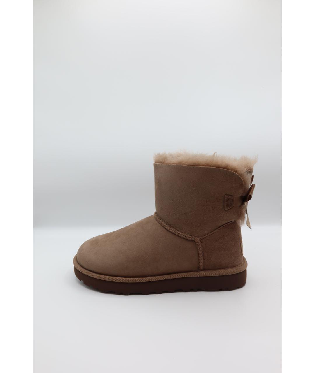 UGG AUSTRALIA Коричневые замшевые ботинки, фото 7