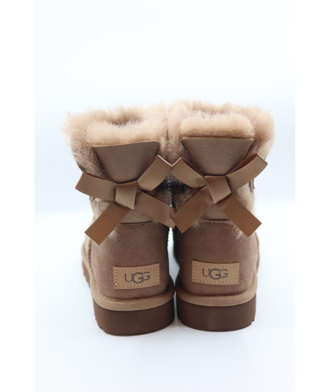 UGG AUSTRALIA Коричневые замшевые ботинки, фото 4