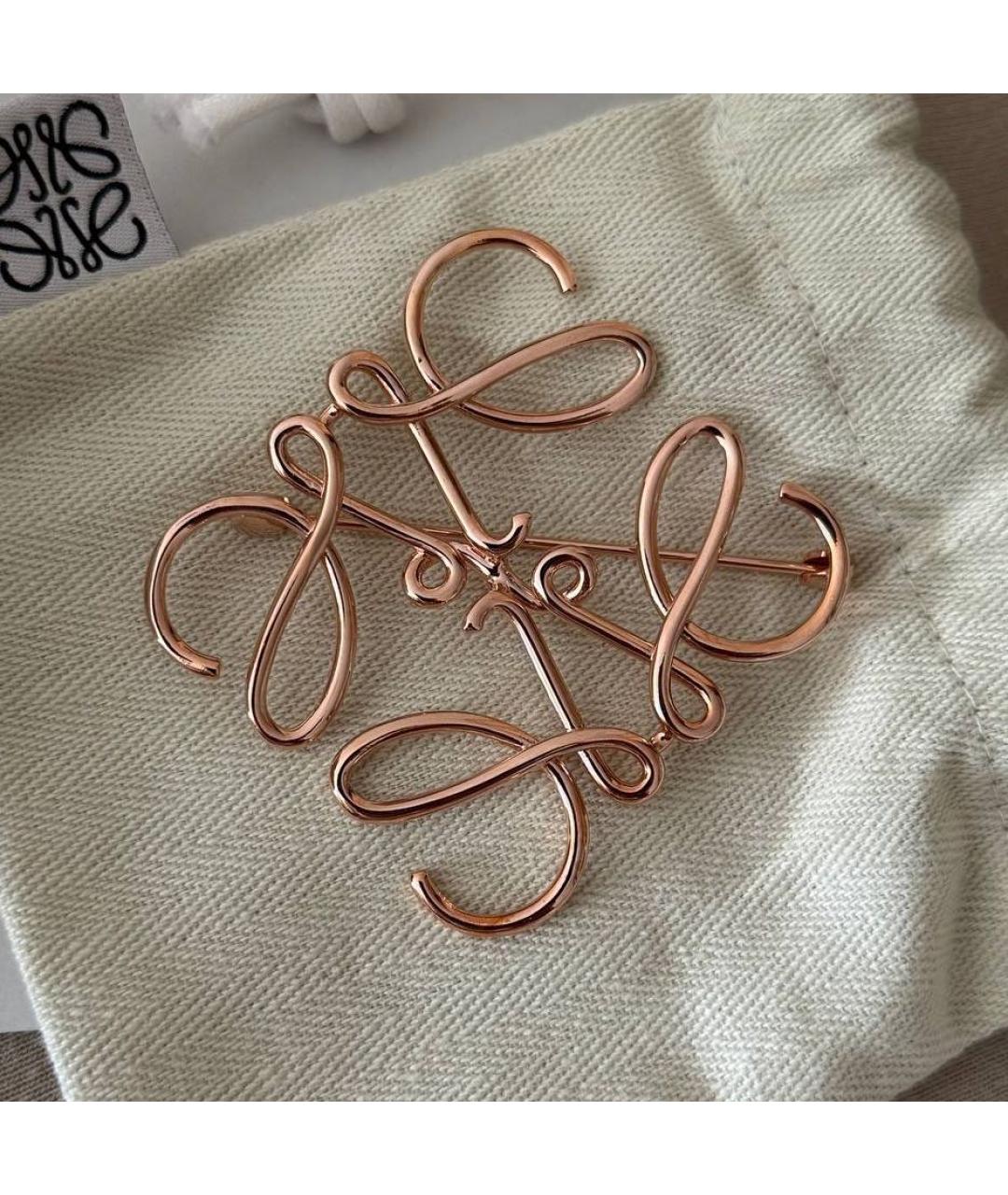 LOEWE Розовая позолоченная булавка / брошь, фото 2