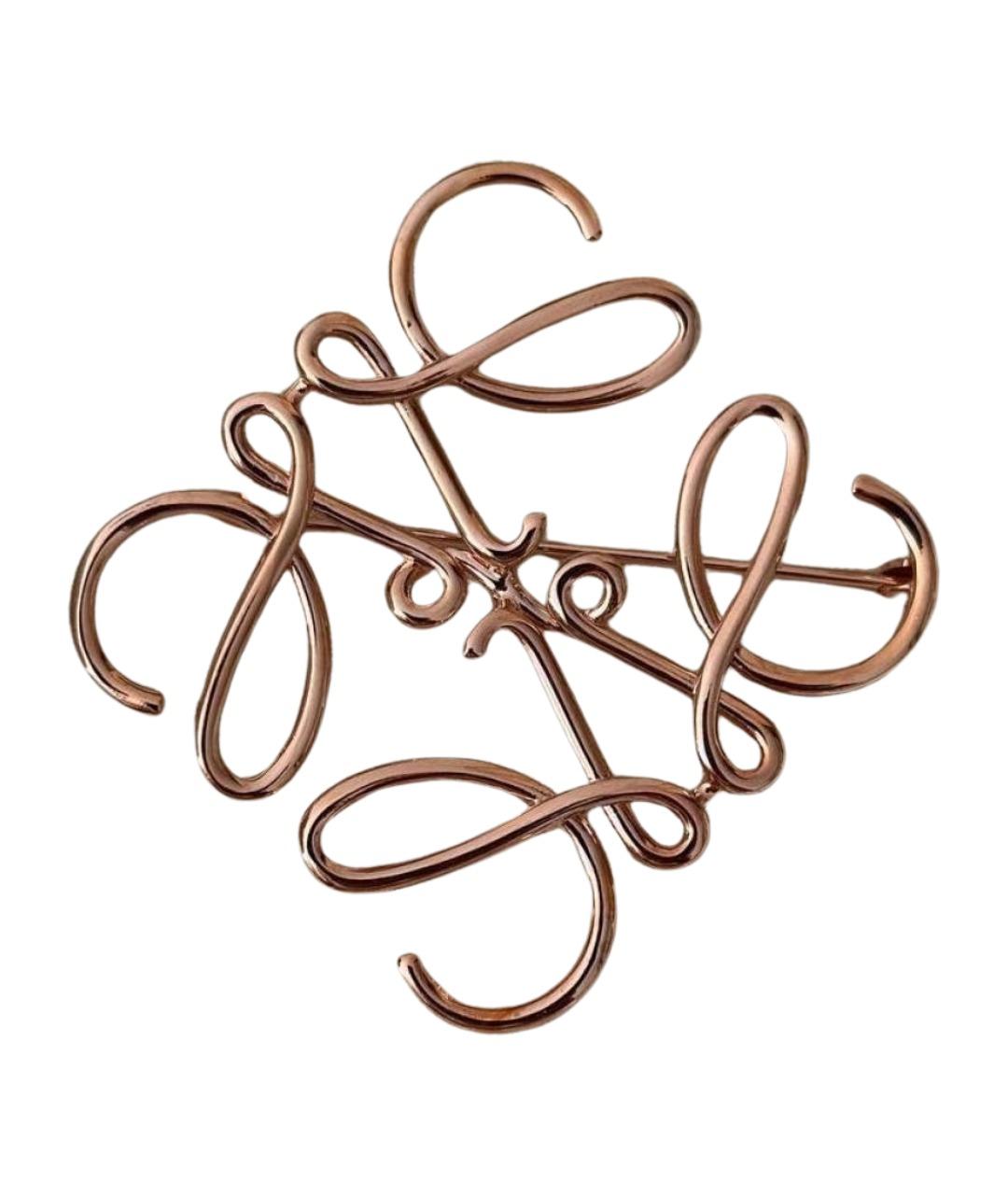 LOEWE Розовая позолоченная булавка / брошь, фото 1