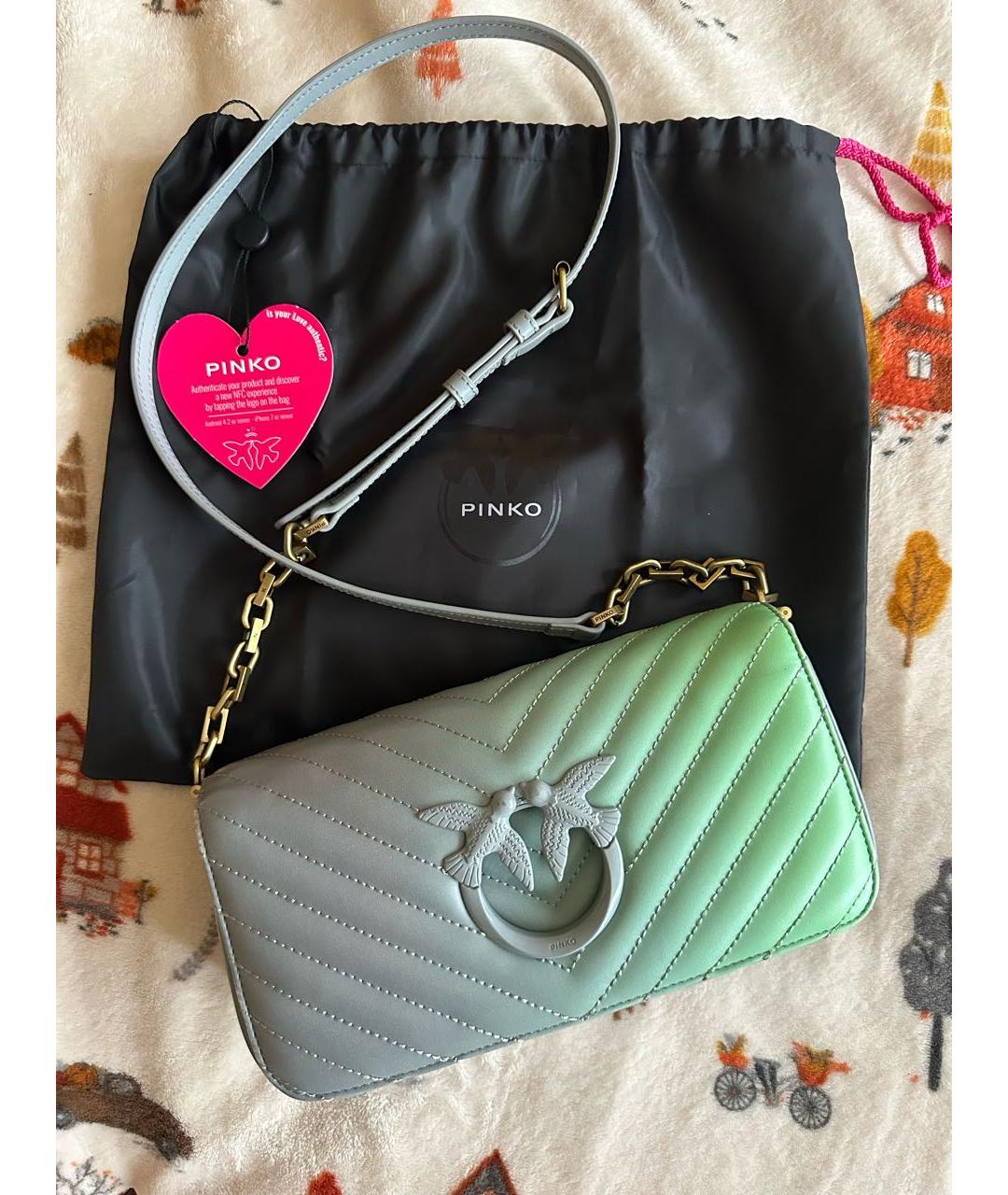 PINKO Мульти кожаная сумка через плечо, фото 5