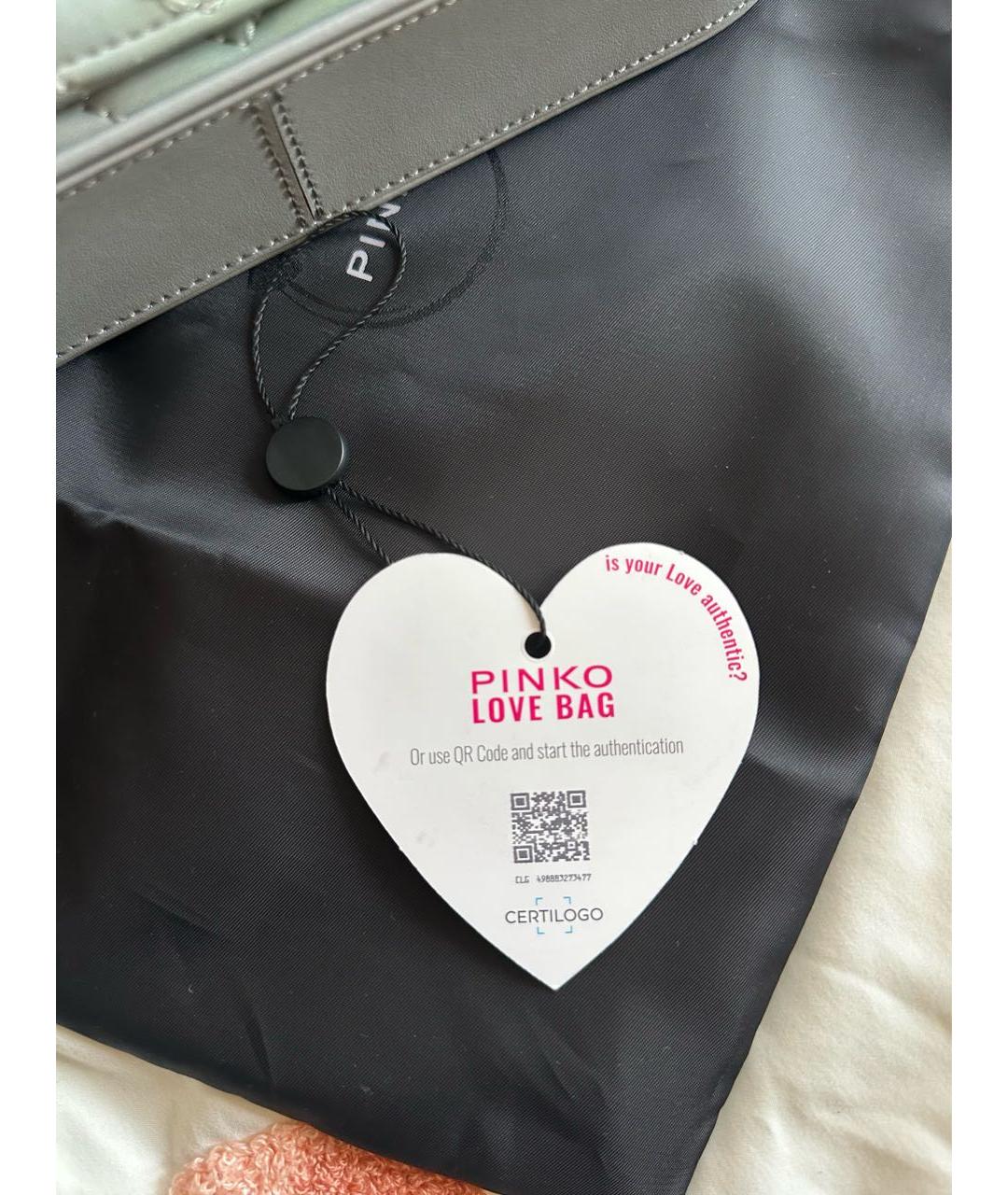 PINKO Мульти кожаная сумка через плечо, фото 8