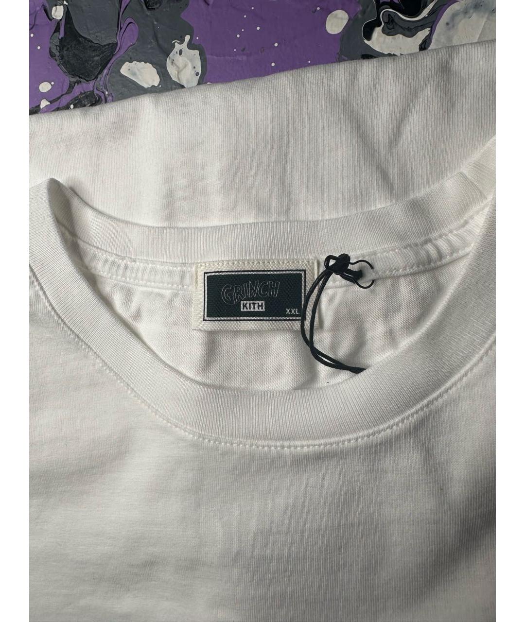 KITH Белая хлопковая футболка, фото 5
