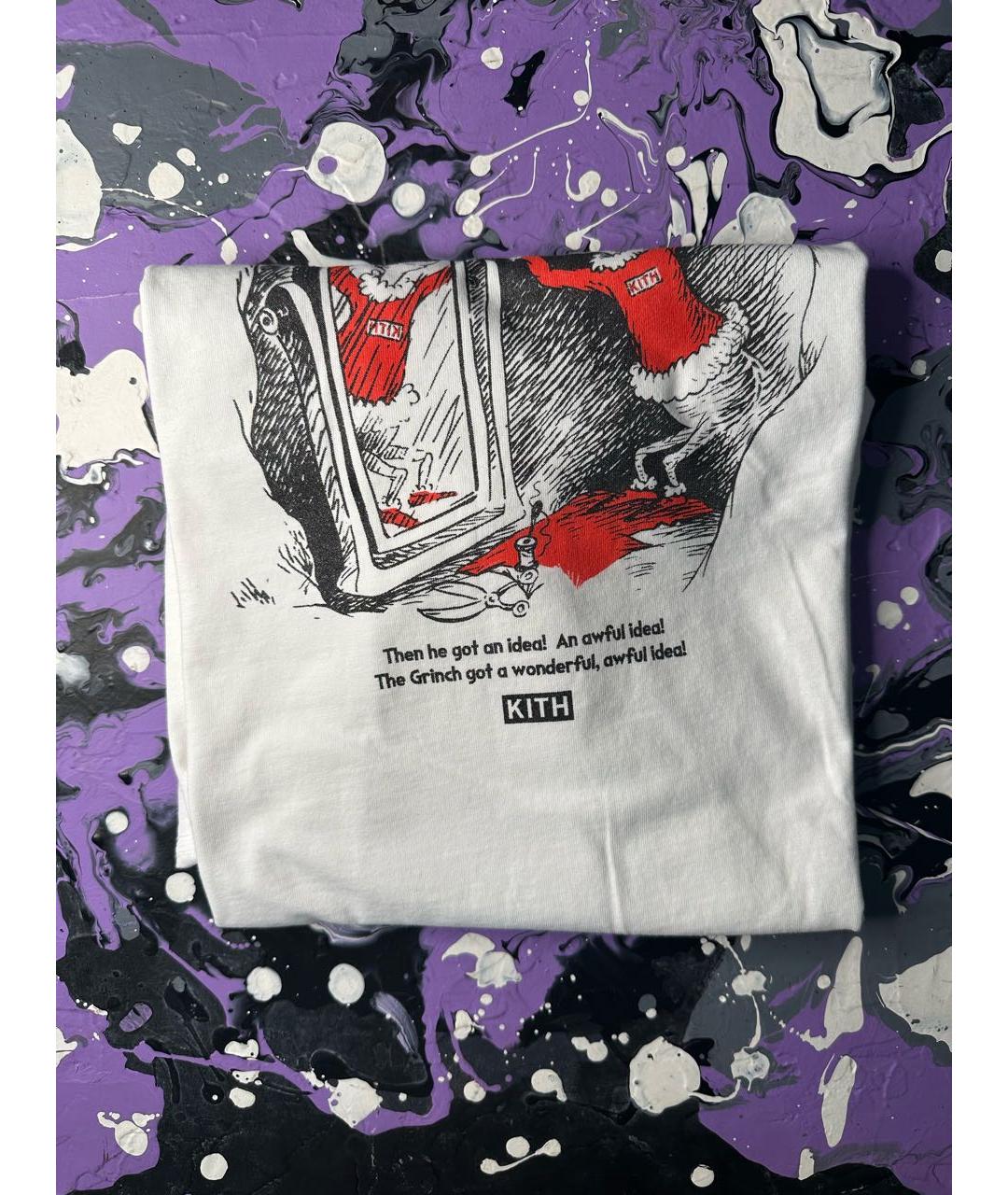 KITH Белая хлопковая футболка, фото 8