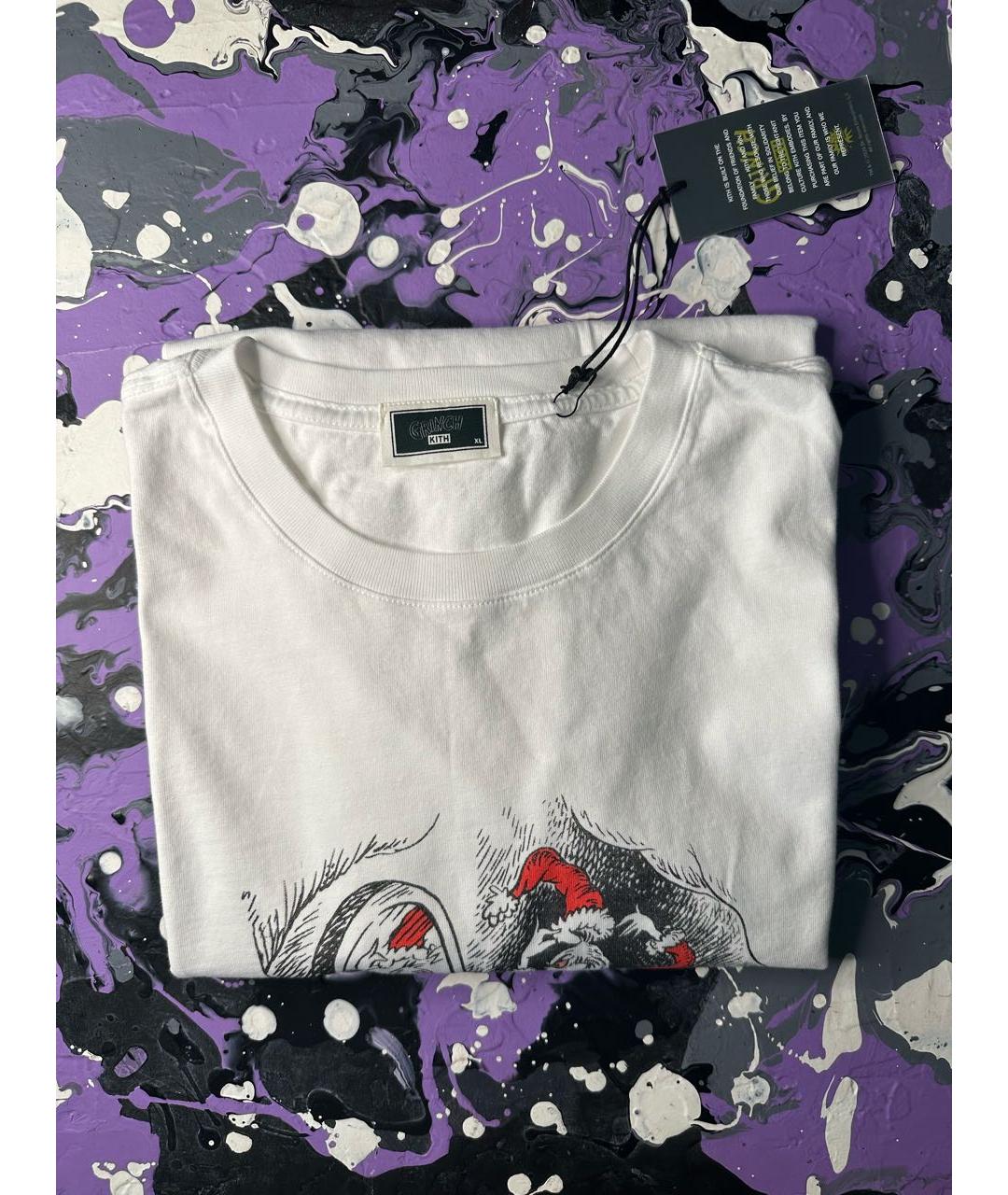 KITH Белая хлопковая футболка, фото 6