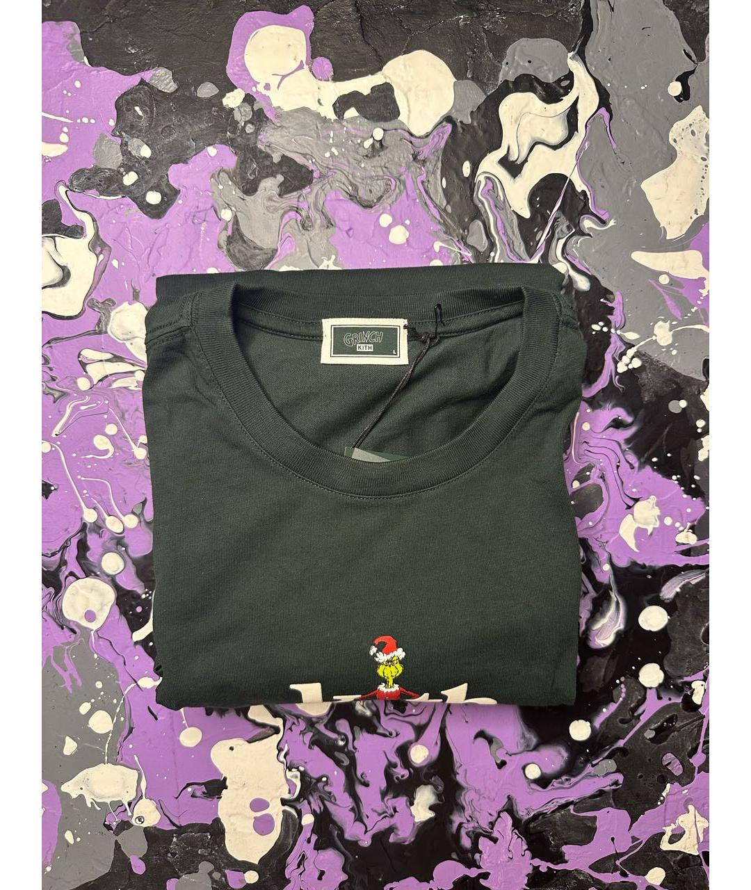 KITH Зеленая хлопковая футболка, фото 3