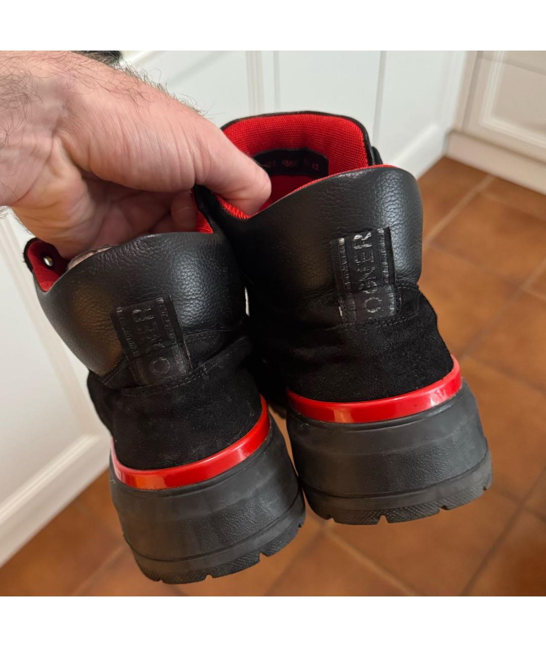 BOGNER Черные замшевые низкие ботинки, фото 4