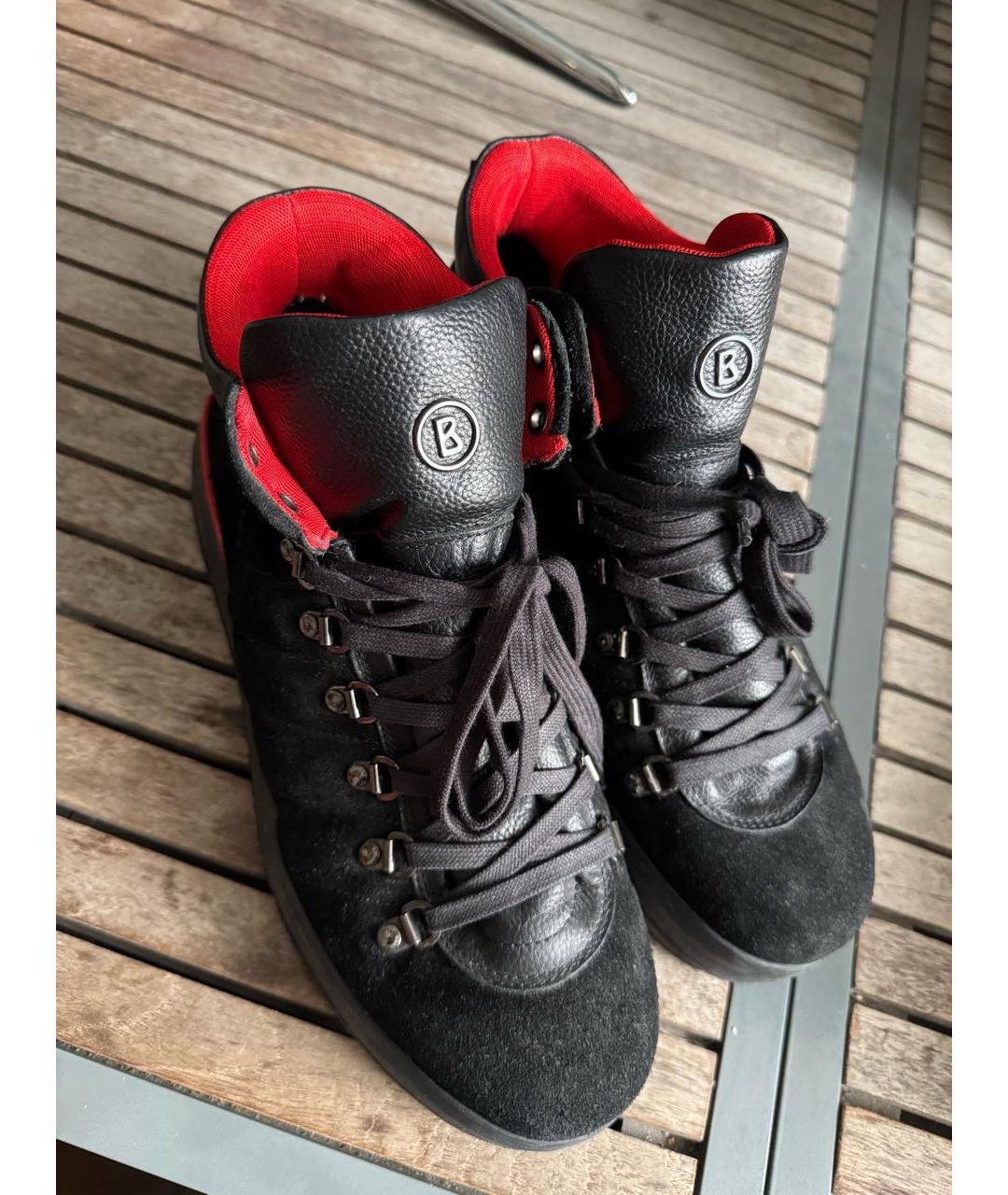 BOGNER Черные замшевые низкие ботинки, фото 6