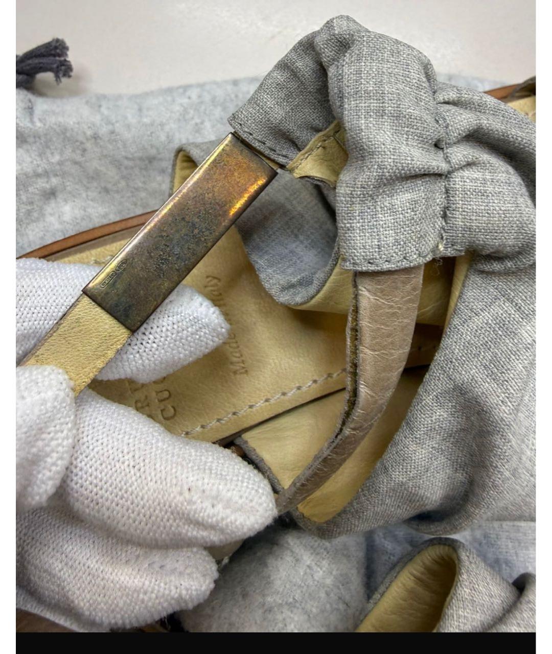 BRUNELLO CUCINELLI Мульти кожаные сандалии, фото 8