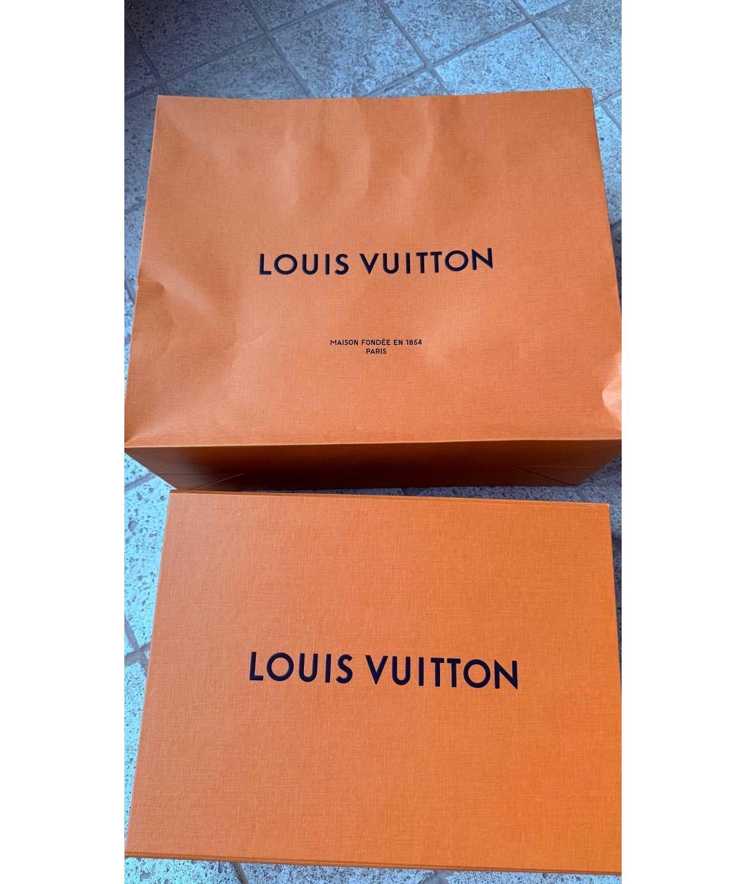 LOUIS VUITTON Антрацитовая кожаная сумка на плечо, фото 6