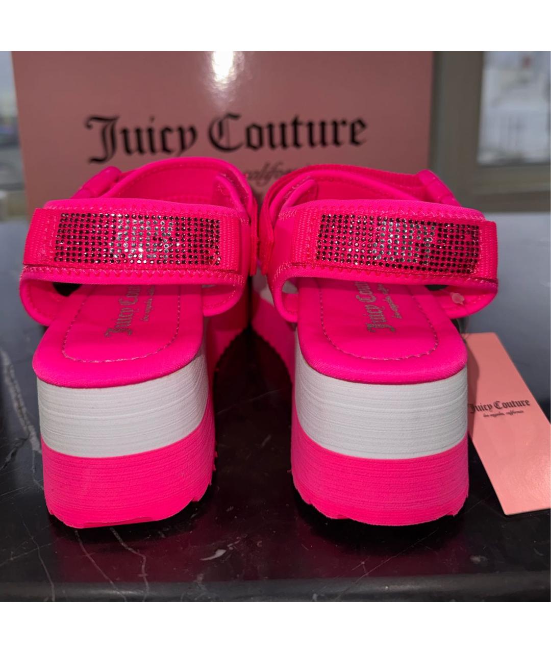 JUICY COUTURE Розовые резиновые сандалии, фото 3