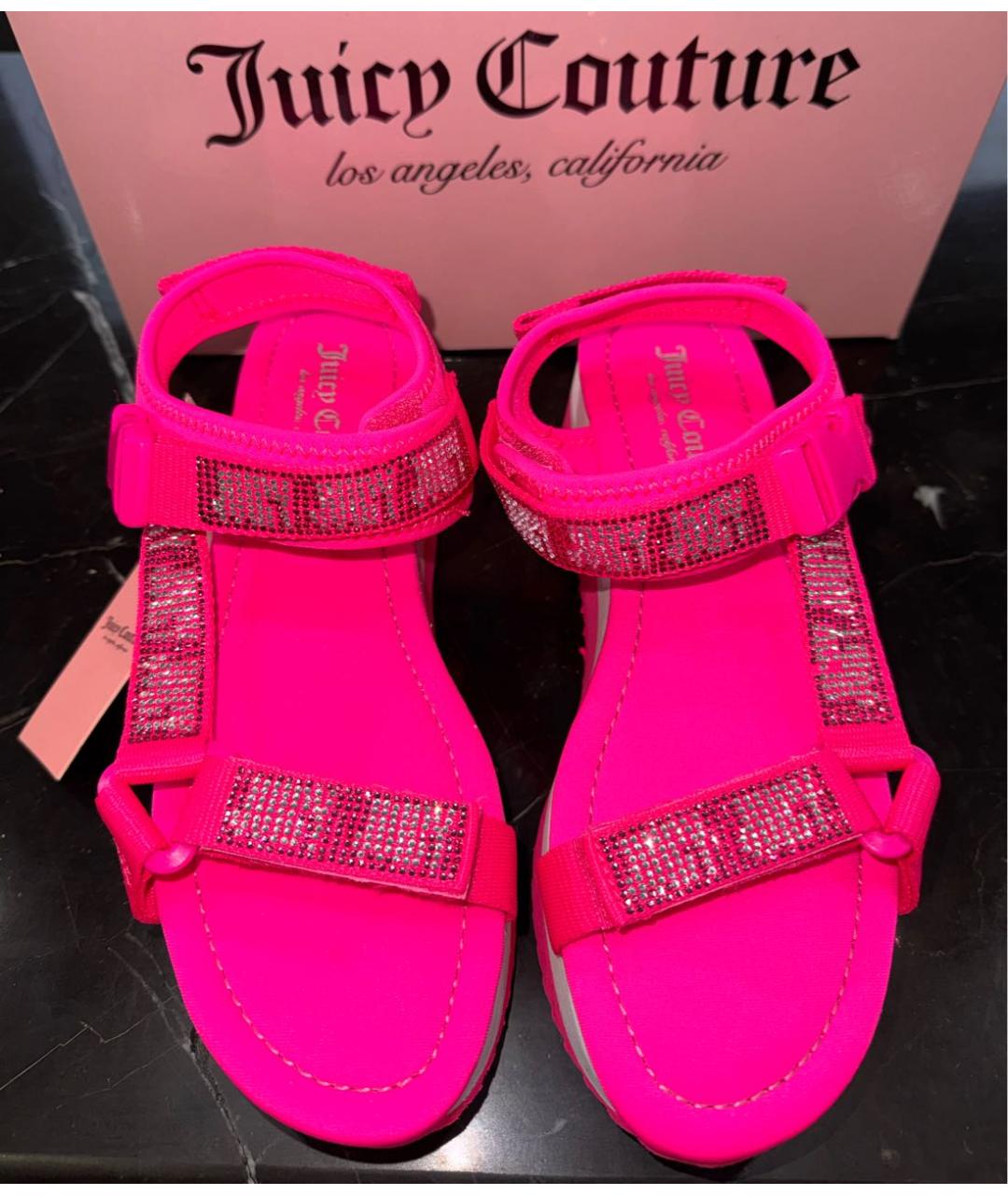 JUICY COUTURE Розовые резиновые сандалии, фото 2