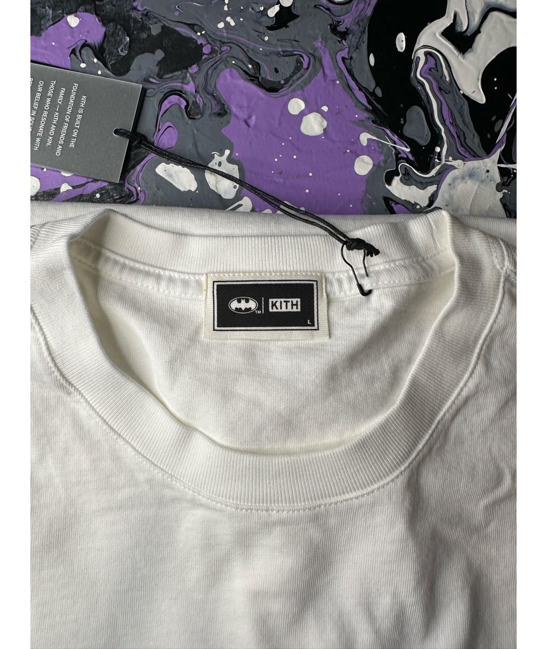 KITH Белая хлопковая футболка, фото 4